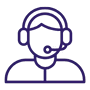 Icône d'une personne au téléphone